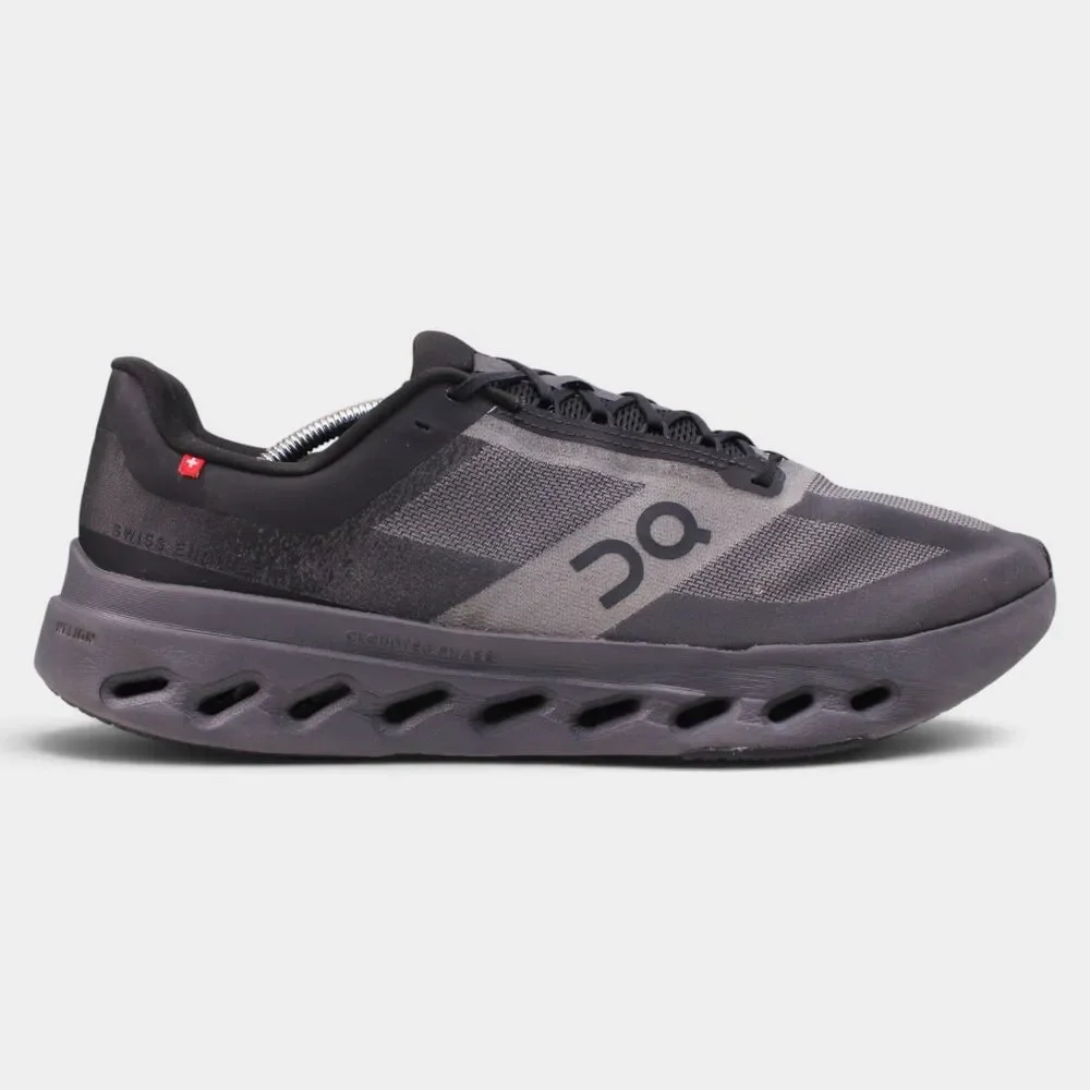 On Cloudsurfer Next Men's Size 13 Black Eclipse Running Shoes Flaws